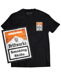 Driftworks Smoking Skills Patina - Black T-Shirt