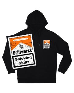 Driftworks Smoking Skills Patina Oversized Hoody - Black