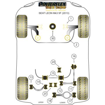 Powerflex Bushes for Seat Leon MK3 5F (2013-) Leon MK3 5F (2013-) Multi Link