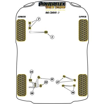 Powerflex Bushes for Audi A6 / S6 / RS6 (2011 - ) A6 (2011 - )