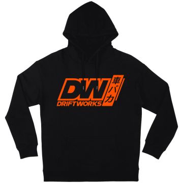 Driftworks DW Large Baka Multi Logo Oversized Hoody - Black