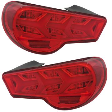 Toyota/Subaru - GT86/BRZ (12-) Sequential LED RED Tail Lights (Pair) Version 2