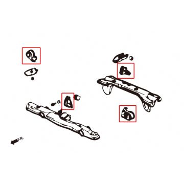 Hardrace CIVIC CRX MT HARDEN ENGINE MOUNT 4PCS/SET NOT FOR JDM MODEL