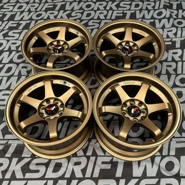  Japan Racing JR Wheels JR3 - 4x100/108 -15x8.0 ET25 - Anodized Bronze (Set of 4)