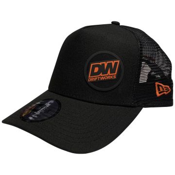 NEW ERA Trucker Driftworks DW Black Cap - Med/Lrg